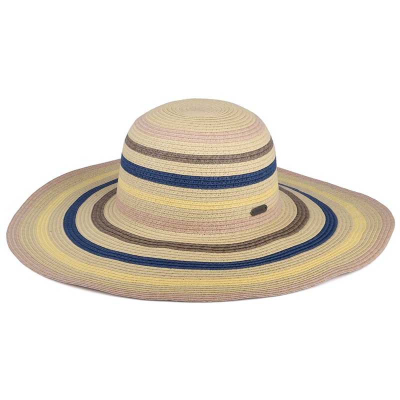 Barbour Hats Astley Wide Brim Sun Hat – Natural-Multi S