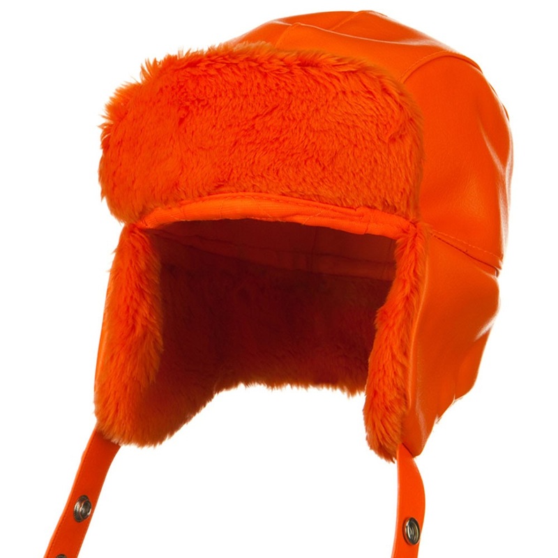Big Size Vinyl Trooper Hat Orange 2XL-3XL