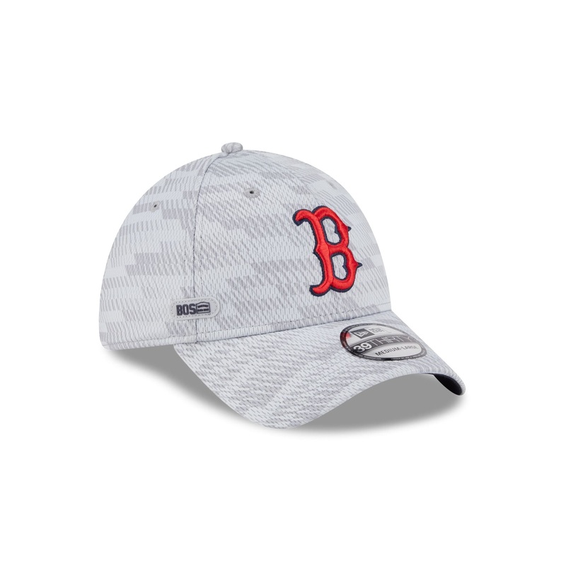 Boston Red Sox 2025 Clubhouse Gray 39THIRTY Stretch Fit S/M