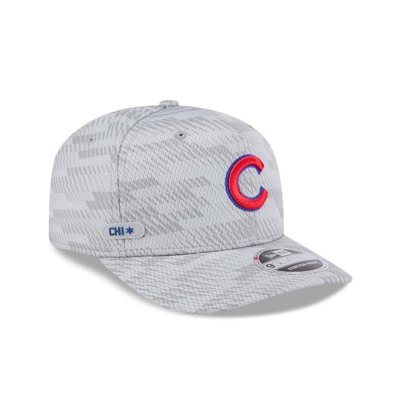 Chicago Cubs 2025 Clubhouse Gray 9SEVENTY Stretch-Snap Hat One Size
