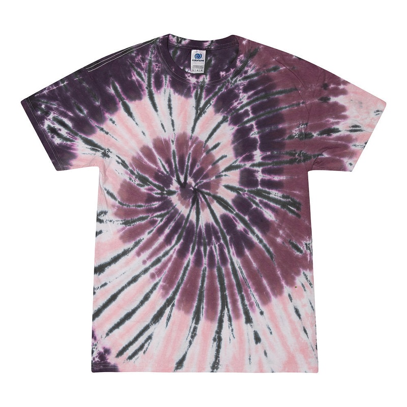 Colortone 1000 Multi-Color Tie-Dyed T-Shirt – Cherry Cola Cherry Cola S