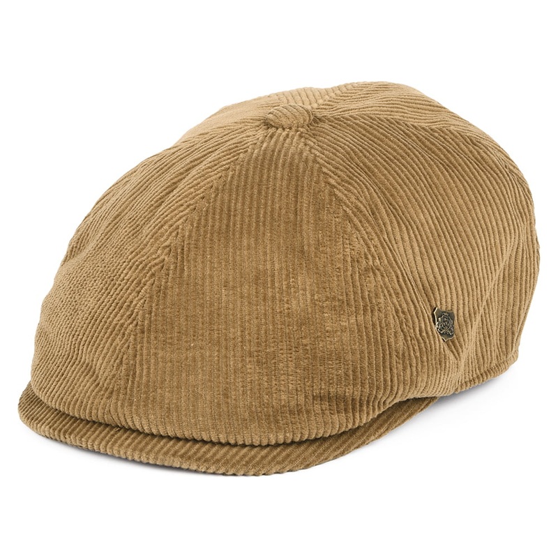 Failsworth Hats Hudson Corduroy Newsboy Cap – Tan 55