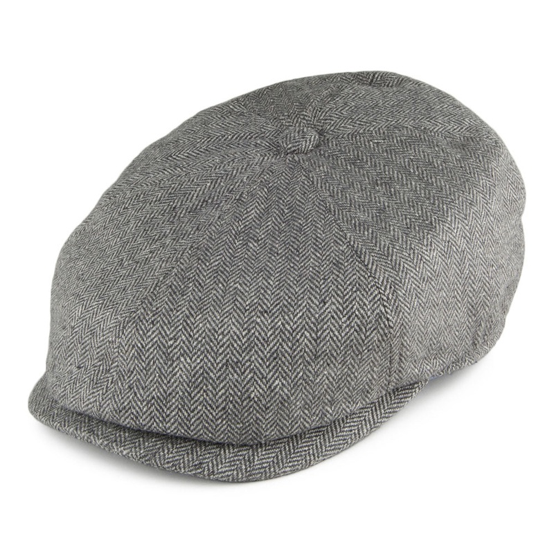 Failsworth Hats Silk Mix Hudson Newsboy Cap – Grey S