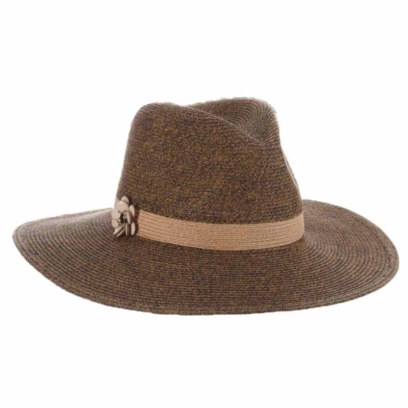 Fine Braid Safari Hat with Pink Daisy Pin – John Callanan Navy Medium (57 cm)
