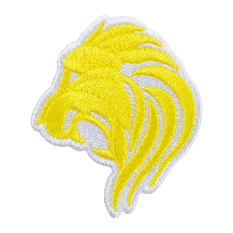 Gold Lion Iron on Patch Gold Lion One Size