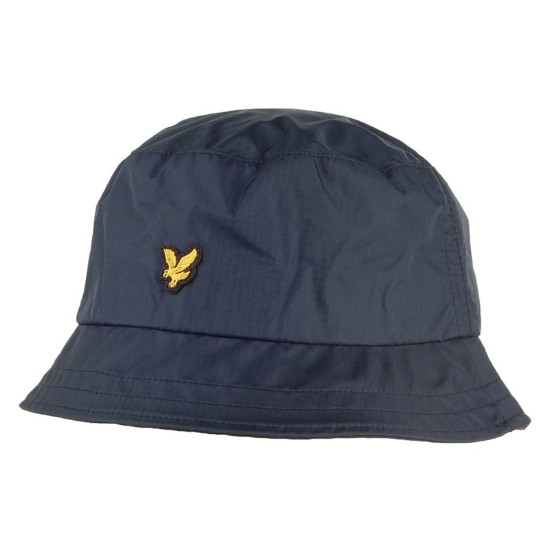 Lyle & Scott Hats Nylon Ripstop Bucket Hat – Navy Blue 1-Size