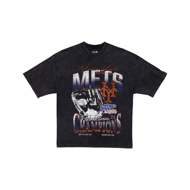 New York Mets 1986 World Series Champions Sport Classics Black T-Shirt S