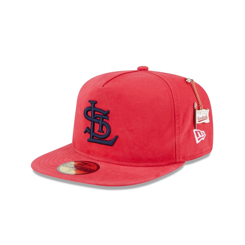 St. Louis Cardinals Championship Side Flag 59FIFTY A-Frame Fitted Hat 7