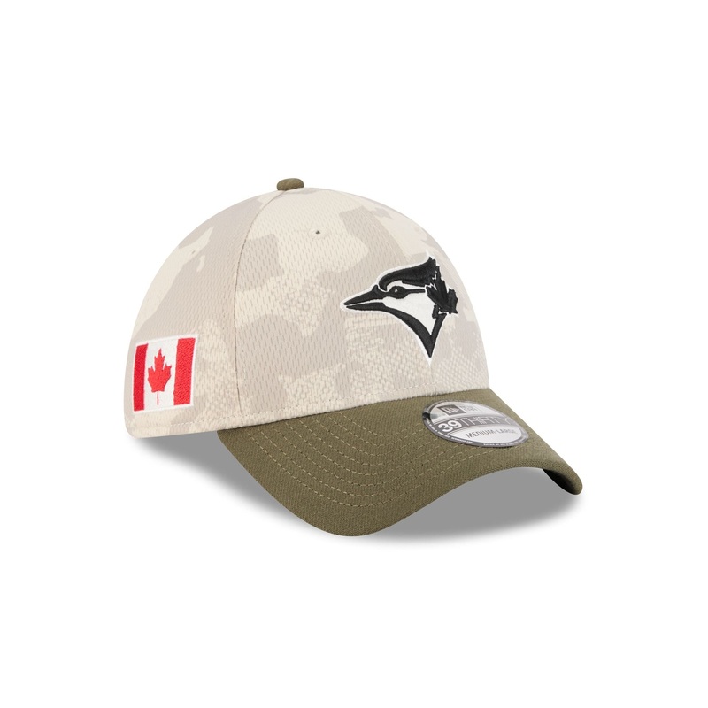 Toronto Blue Jays Armed Forces Day 2025 39THIRTY Stretch Fit Hat S/M