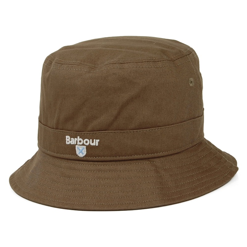 Barbour Hats Cascade Cotton Bucket Hat – Olive S