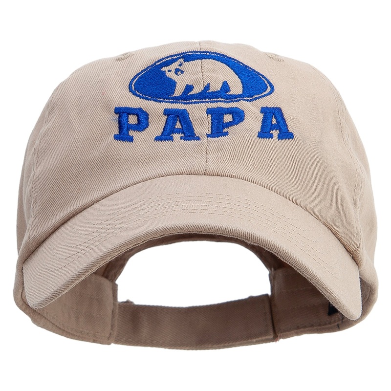 Bear Papa Low Profile Washed Cap Khaki One Size