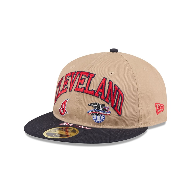 Cleveland Guardians Camel Retro Crown 59FIFTY Fitted Hat 7