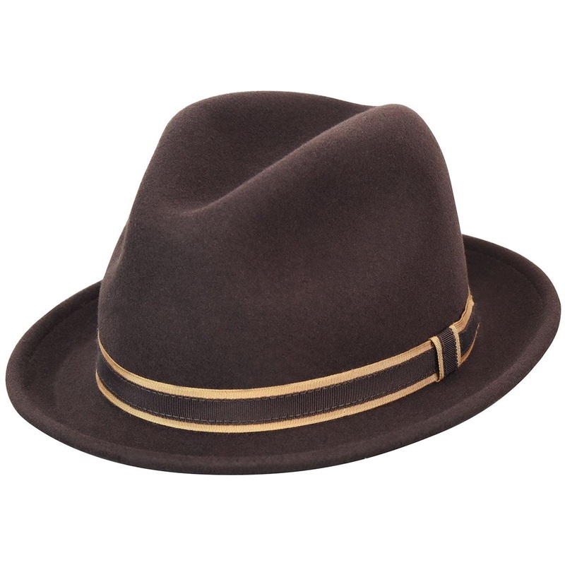 Clooney Fedora Brown S
