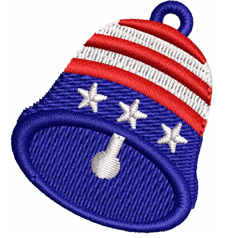 Flag Pattern Bell Flag Pattern Bell One Size