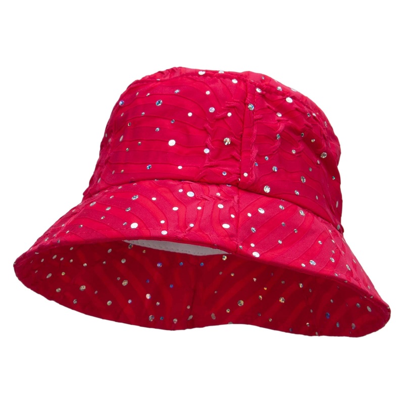 Glitter Bucket Hat Fuchsia One Size