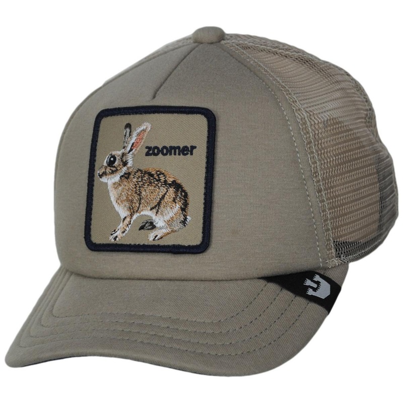 Kid’s Ok Zoomer Mesh Trucker Snapback Baseball Cap TAN ADJUSTABLE