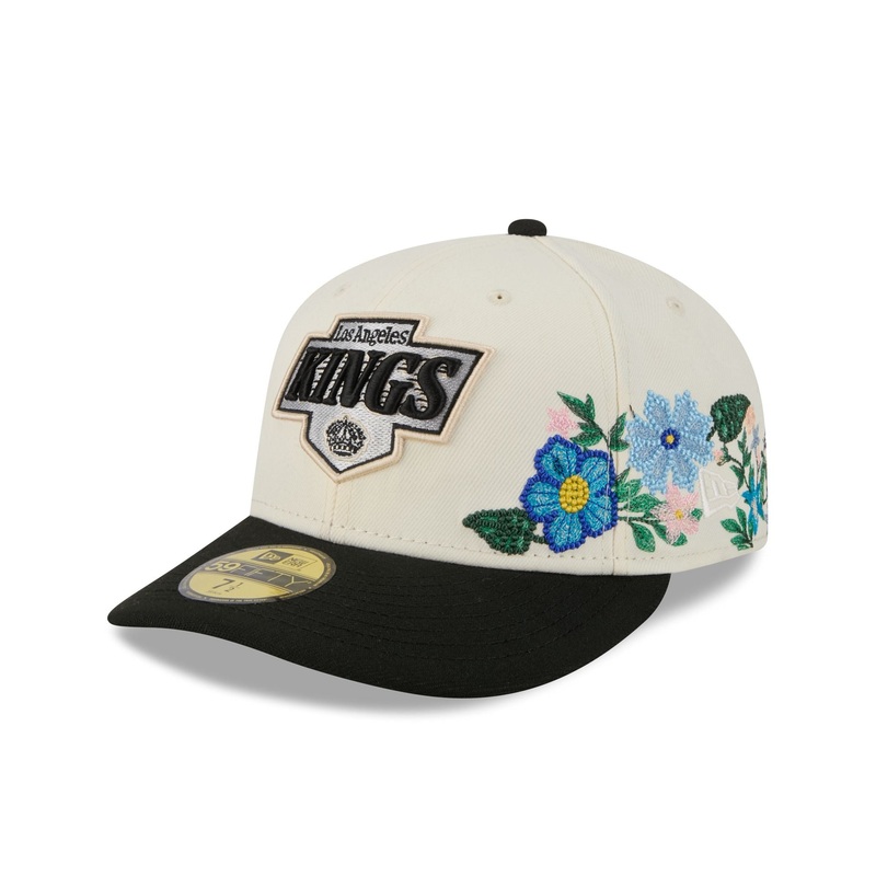 Los Angeles Kings Tonal Florals White 59FIFTY Fitted Hat 7