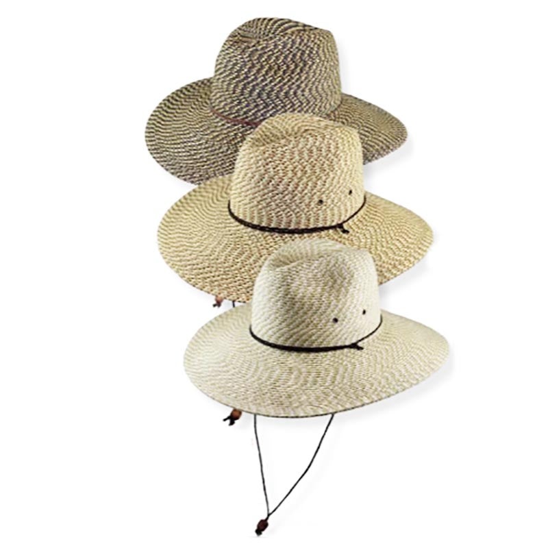 Multitone Tweed Straw Safari Hat – Jeanne  Simmons Hats Black Tweed Medium (57 cm)