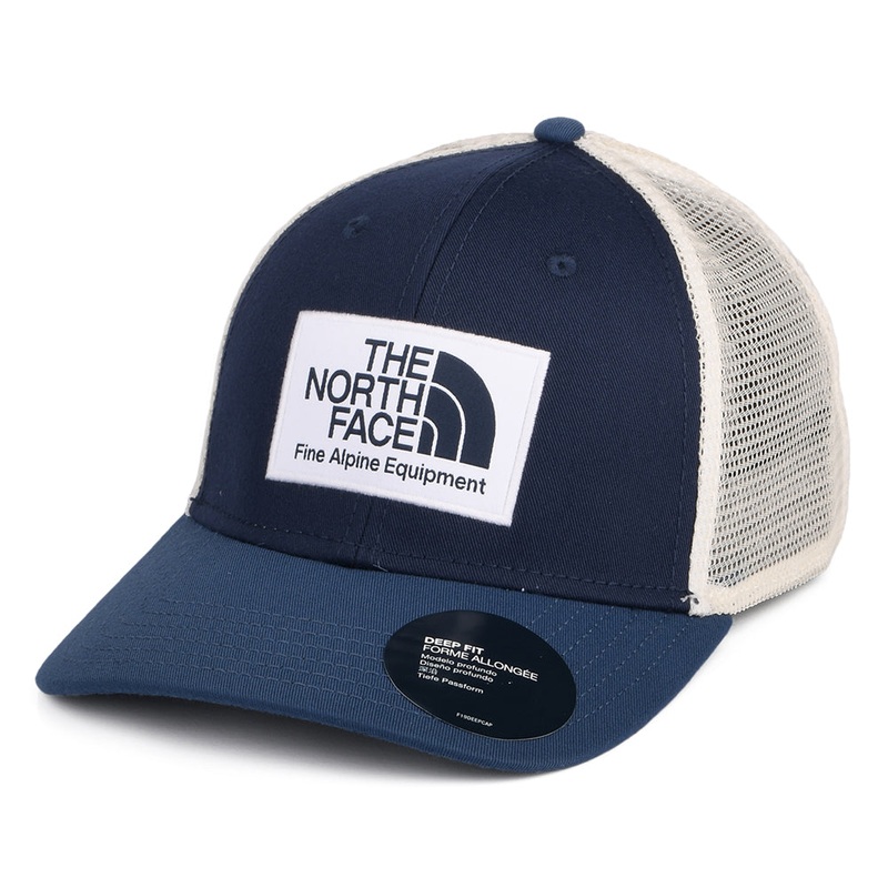 The North Face Hats Mudder Deep Fit Recycled Trucker Cap – Blue-Navy Adjustable