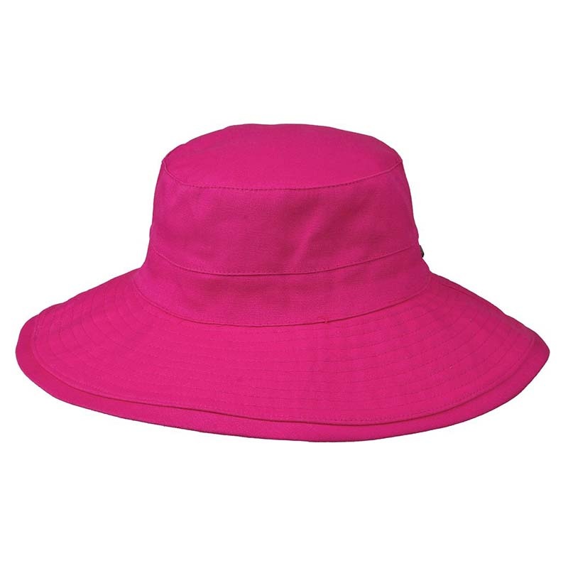 Wide Brim Cotton Bucket Hat – Karen Keith Fuchsia Fit 54-57 cm
