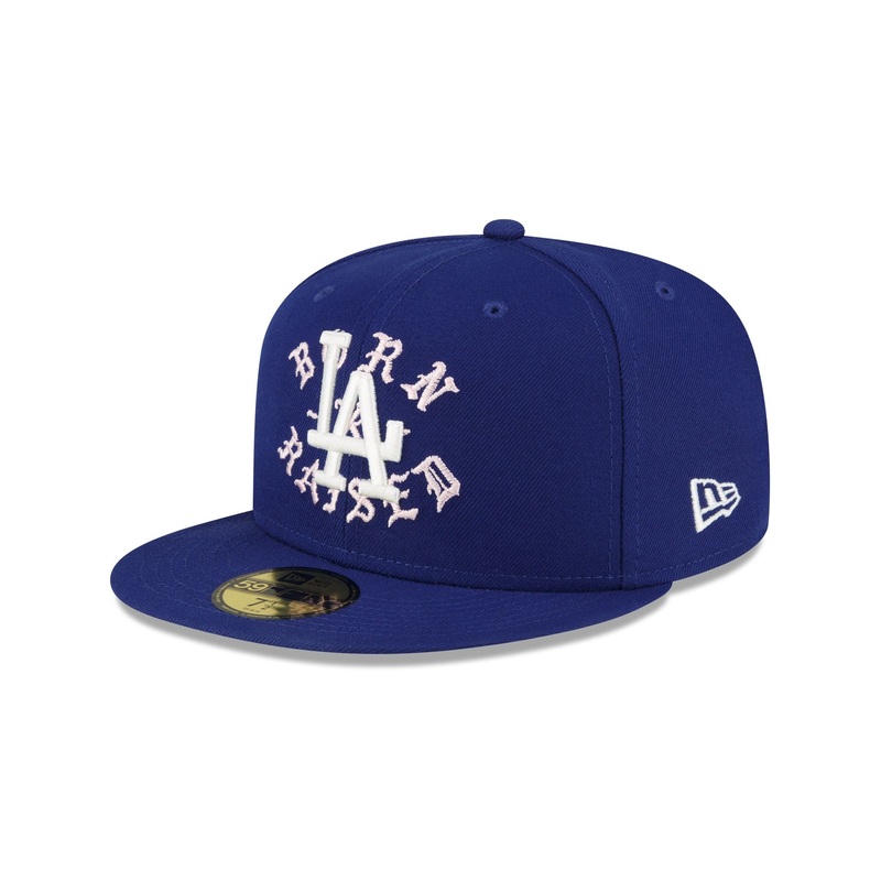 Born X Raised x Los Angeles Dodgers Royal and Pink 59FIFTY Fitted Hat 7