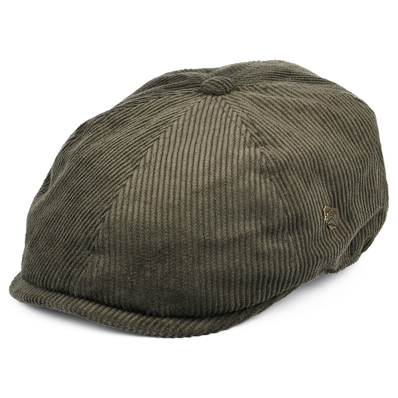 Failsworth Hats Hudson Corduroy Newsboy Cap – Olive 55