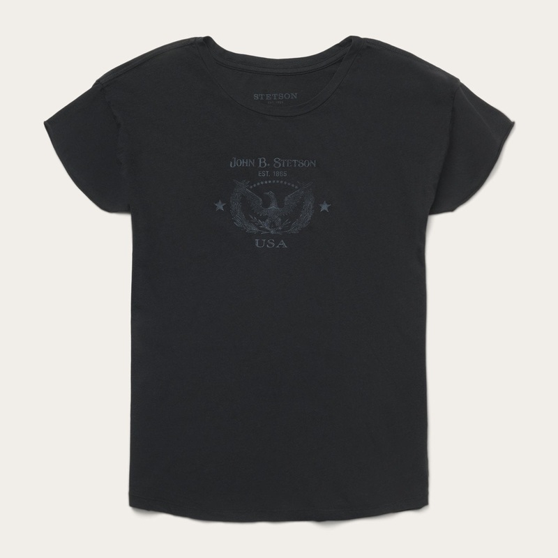 John B. Stetson Eagle Graphic Tee Black XS