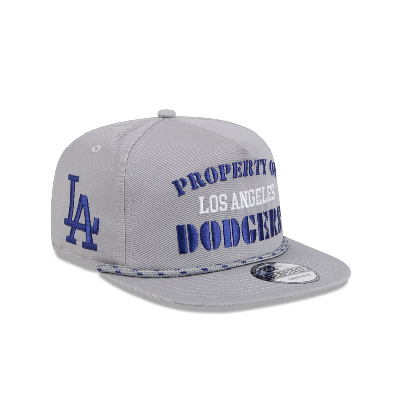 Los Angeles Dodgers Vintage Gray Rope Golfer Hat One Size
