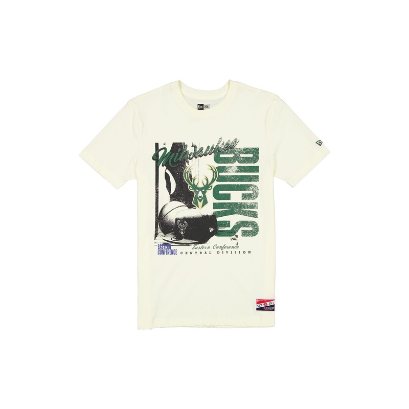 Milwaukee Bucks Throwback White T-Shirt S