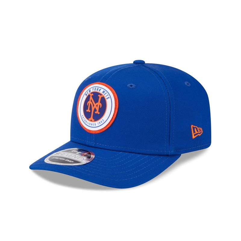 New York Mets Circle Patch 9SEVENTY Stretch-Snap Hat One Size