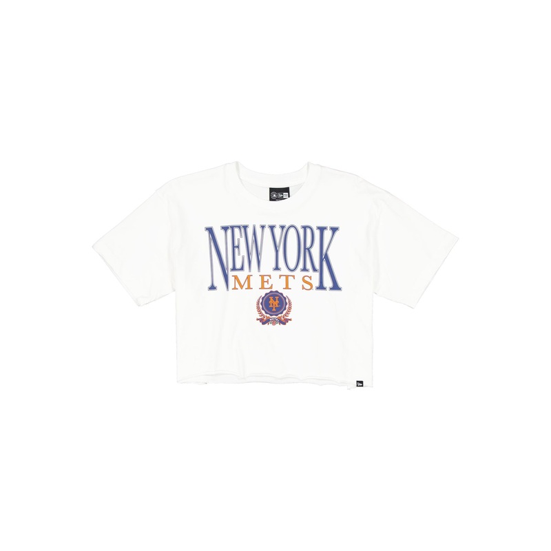 New York Mets Throwback Prep Women’s Cropped T-Shirt XS