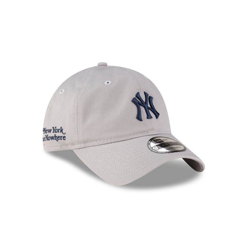 New York or Nowhere x New York Yankees Gray Logo 9TWENTY Adjustable Hat One Size