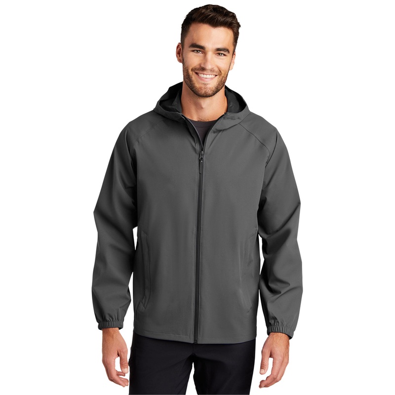 Port Authority J407 Essential Rain Jacket Deep Black XS