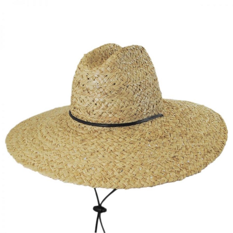 Raffia Straw Lifeguard Hat NATURAL S/M