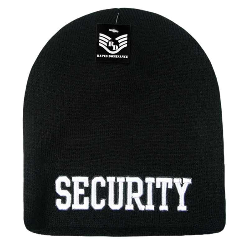 Security Public Safety Knit Beanie Cap – Black2 – R90 Black