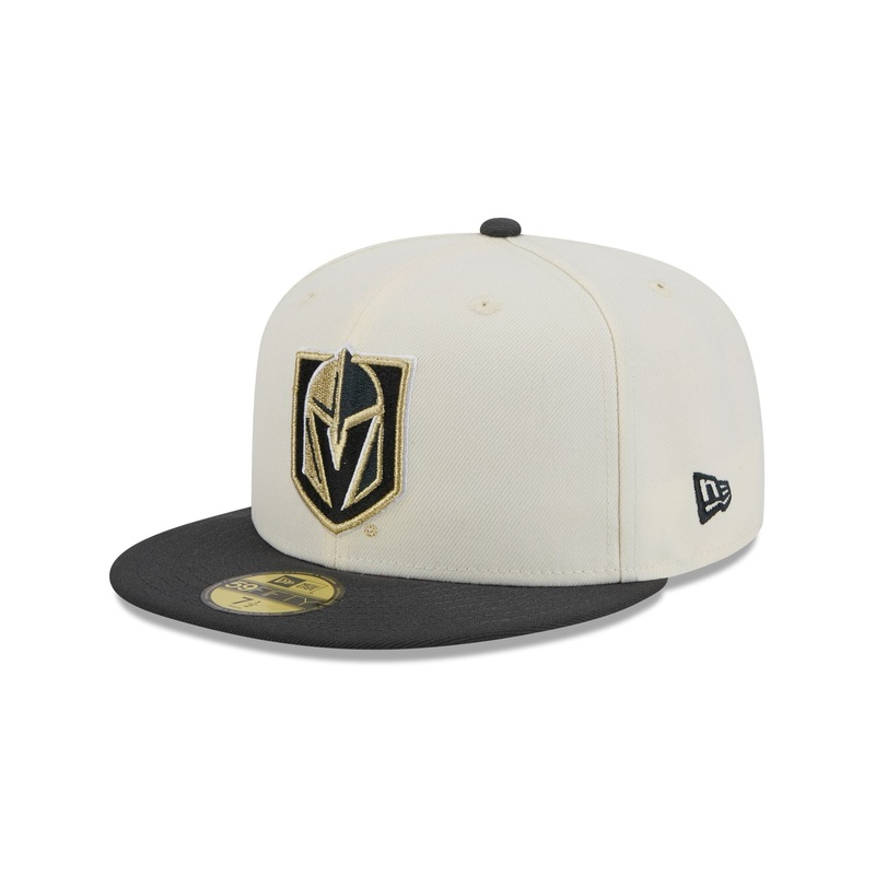 Vegas Golden Knights Chrome White 59FIFTY Fitted Hat 7