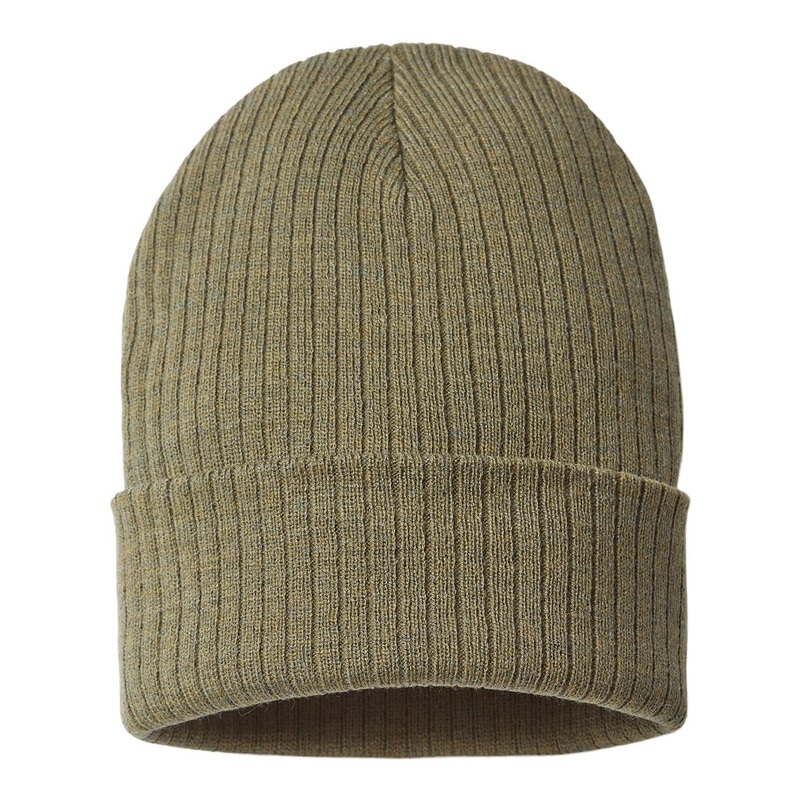 Atlantis Headwear RIO – Sustainable Rib Knit Cap, Beanie – RIOB Black