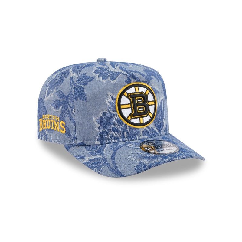 Boston Bruins Denim Jacquard Golfer Hat One Size