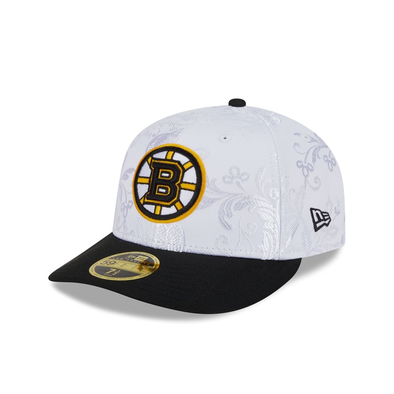 Boston Bruins Floral Shine Low Profile 59FIFTY Fitted Hat 7