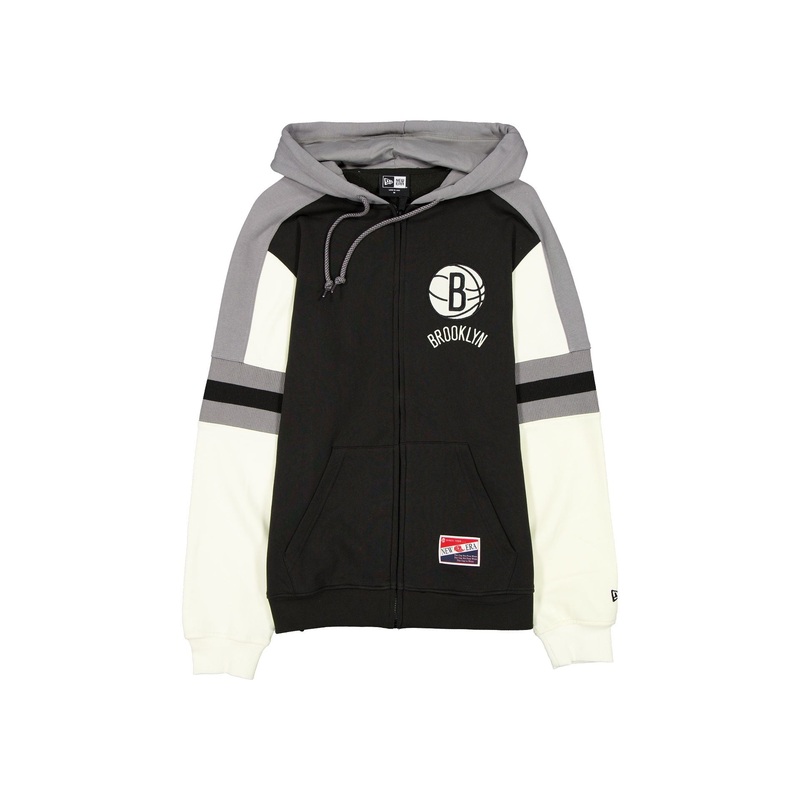 Brooklyn Nets Throwback Zipper Hoodie S