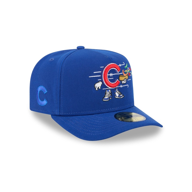 Chicago Cubs Cartoon 59FIFTY A-Frame Fitted Hat 7