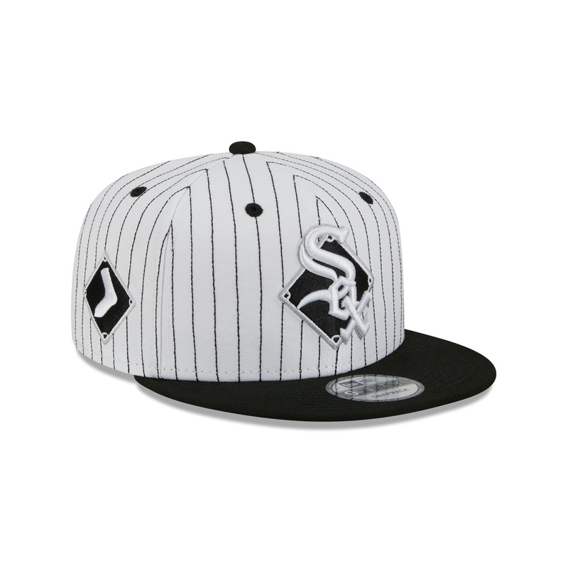 Chicago White Sox Deceptor Pinstripe 9FIFTY Snapback Hat One Size