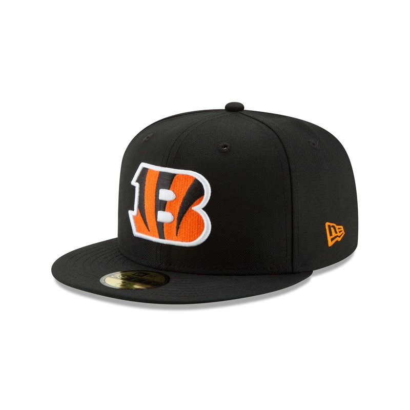 Cincinnati Bengals Basic Black 59FIFTY Fitted Hat 6 7/8
