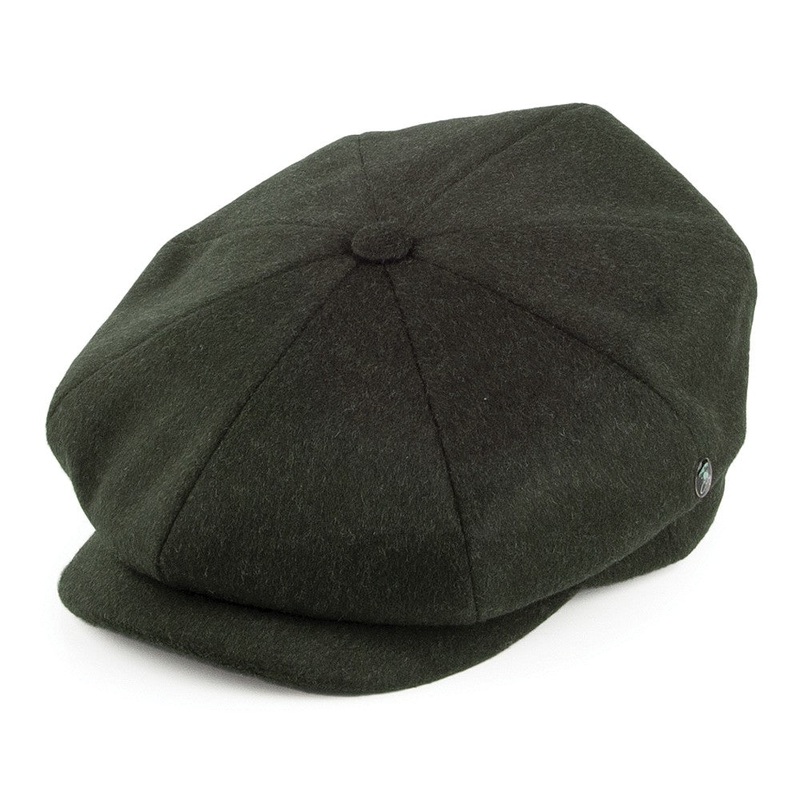 City Sport Loden Wool Newsboy Cap – Dark Green S
