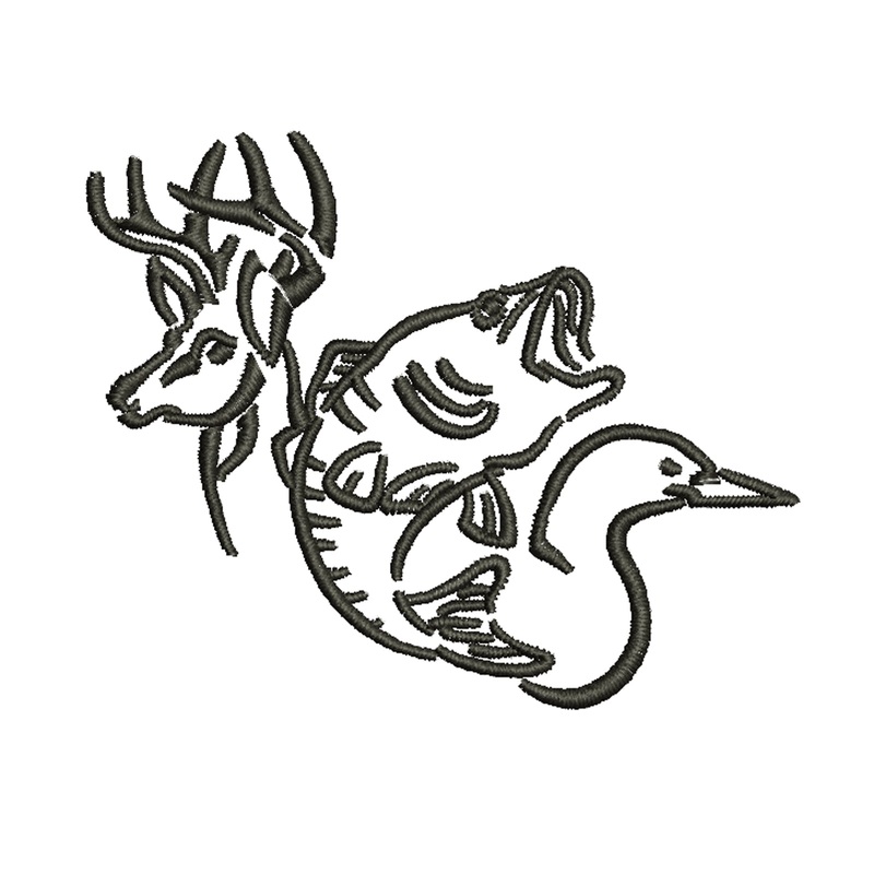 Fish Duck Deer Logo Default Title One Size