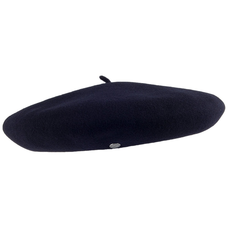 Hritage par Laulhre 10 Inch Merino Wool Basque Beret – Dark Navy S