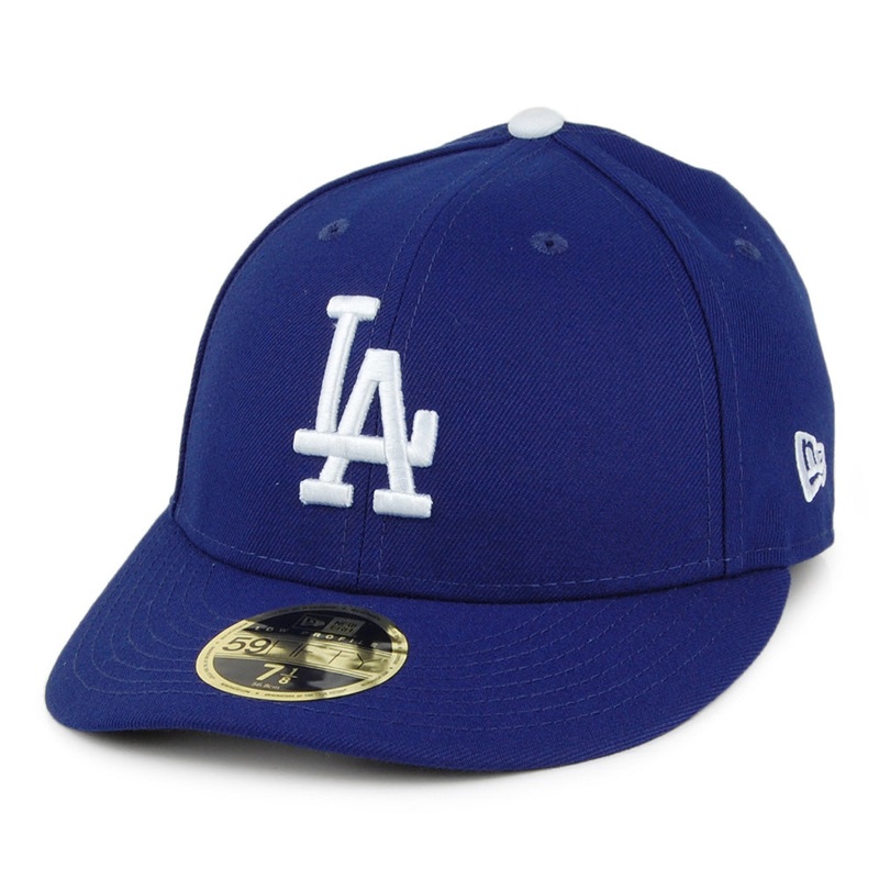 New Era 59FIFTY L.A. Dodgers Low Profile Baseball Cap – MLB On Field AC Perf – Blue 6 7/8