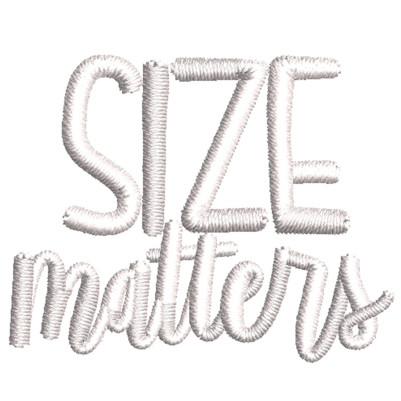 Size Matters Phrase Size Matters Phrase One Size