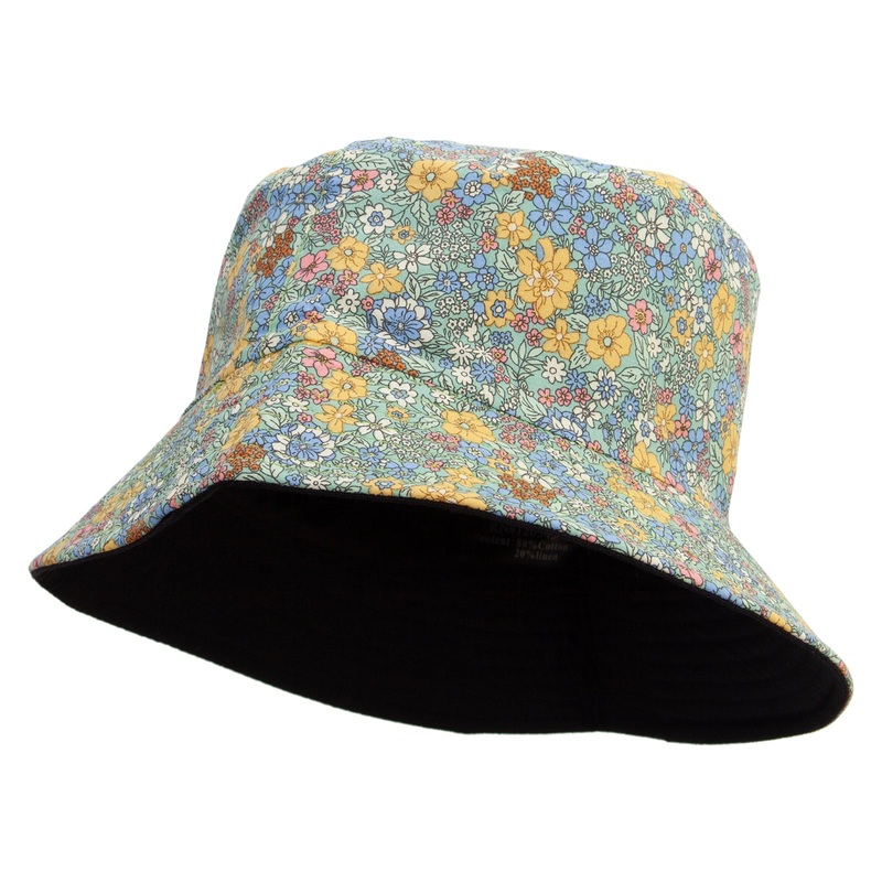 Women’s Floral Bucket Hat Green One Size