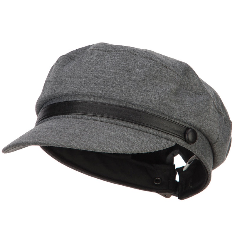 Women’s Polyester Jersey Greek Sailor Hat Grey One Size